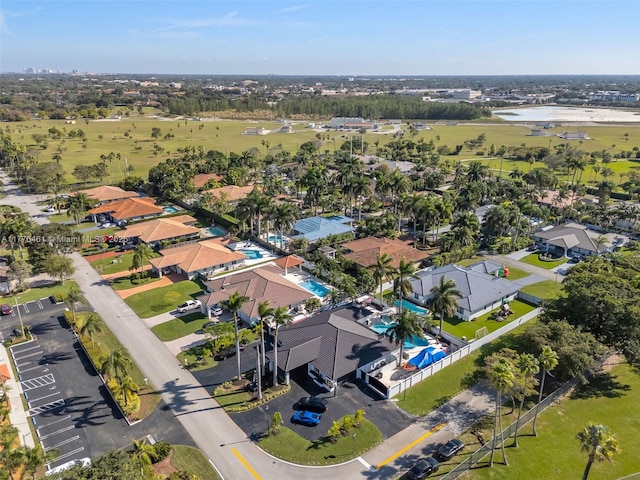 bird's eye view featuring a residential view