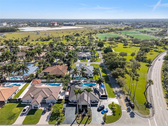 birds eye view of property featuring a residential view