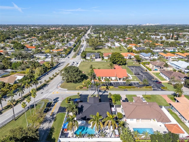 drone / aerial view featuring a residential view