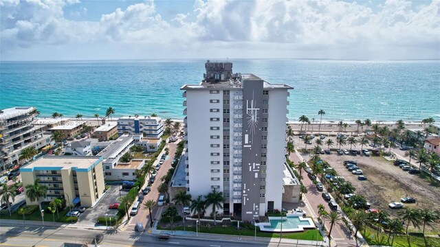 3111 N Ocean Dr Unit 308, Hollywood, FL 33019 - bird's eye view featuring a water view