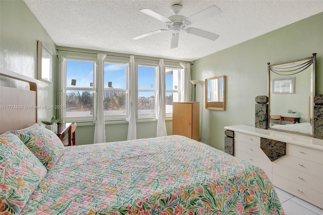 3111 N Ocean Dr Unit 308, Hollywood, FL 33019 - bedroom featuring ceiling fan and a textured ceiling