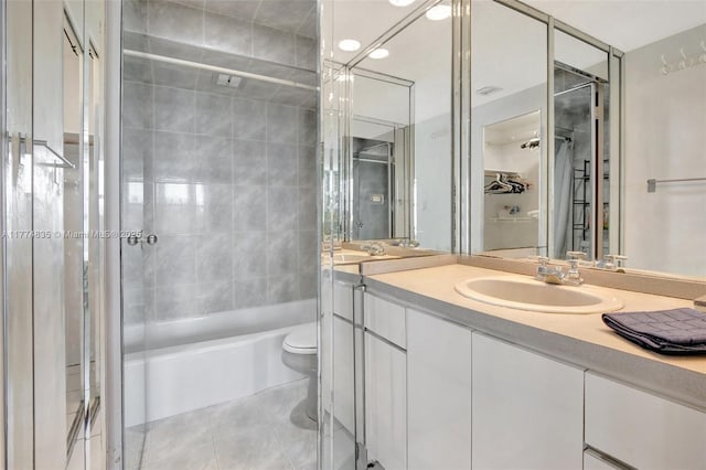 3111 N Ocean Dr Unit 308, Hollywood, FL 33019 - full bathroom with toilet, tile patterned flooring, and vanity