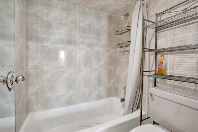 3111 N Ocean Dr Unit 308, Hollywood, FL 33019 - bathroom featuring shower / bath combo with shower curtain and toilet
