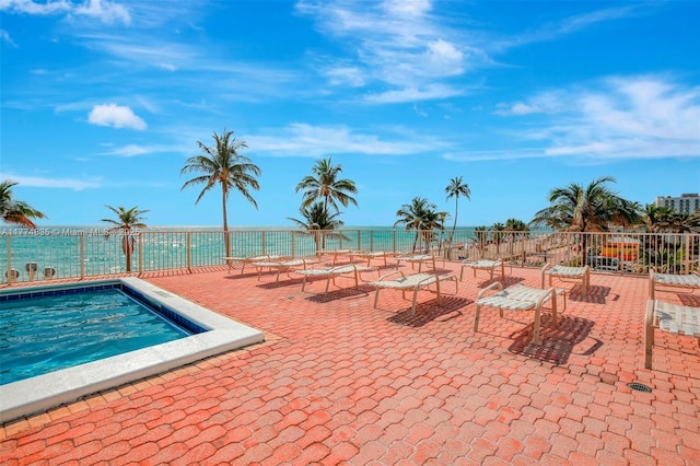 3111 N Ocean Dr Unit 308, Hollywood, FL 33019 - community pool featuring fence and a patio area
