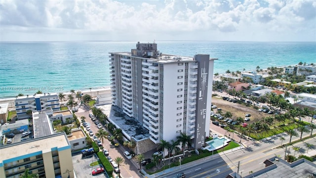 3111 N Ocean Dr Unit 308, Hollywood, FL 33019 - drone / aerial view featuring a water view