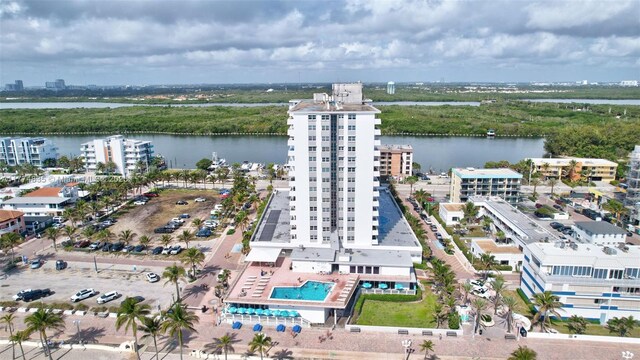 3111 N Ocean Dr Unit 308, Hollywood, FL 33019 - bird's eye view with a water view