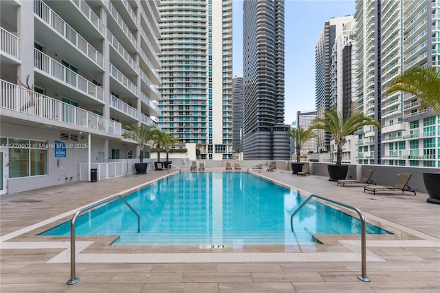 1250 S Miami Ave Unit 1206, Miami, FL 33130 - community pool featuring a city view