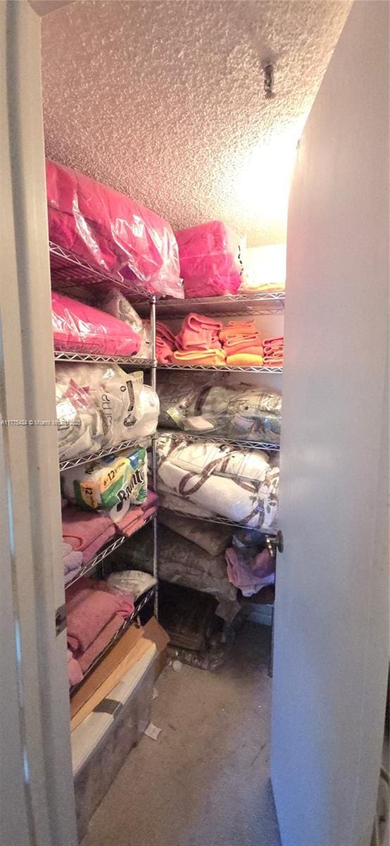 view of storage room