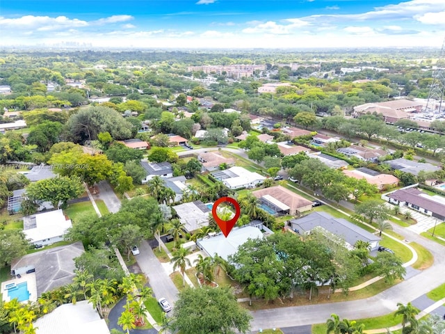 bird's eye view featuring a residential view
