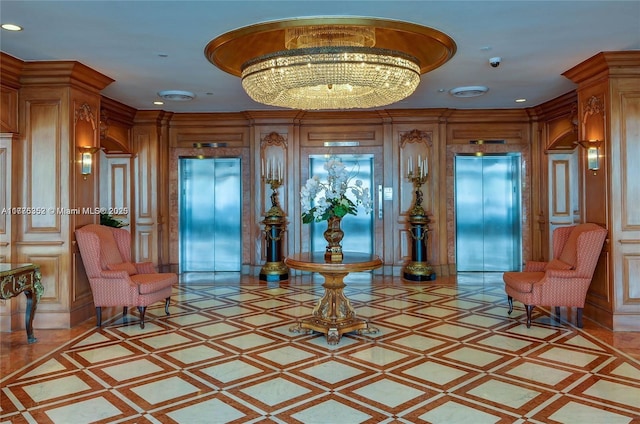700 Biltmore Way Unit 402, Coral Gables, FL 33134 - common area featuring a security system and recessed lighting