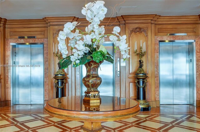 700 Biltmore Way Unit 402, Coral Gables, FL 33134 - elevator featuring inlaid floor details