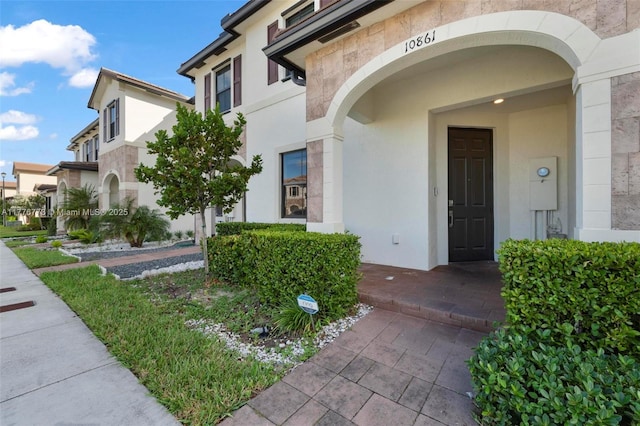 10861 W 32nd Ln Unit 10861, Hialeah, FL 33018 - property entrance featuring stucco siding