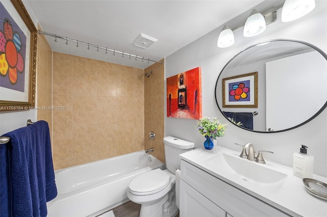 13131 Ixora Ct Unit A-1 A-2 A-3, North Miami, FL 33181 - full bath with vanity, shower / bathtub combination, visible vents, and toilet