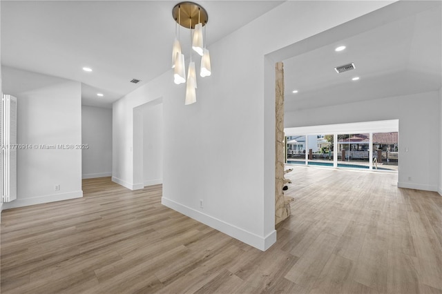 872 NE 79, Boca Raton, FL 33487 - unfurnished room featuring light wood-style flooring, baseboards, and recessed lighting