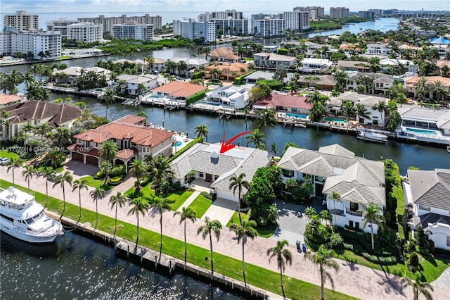 872 NE 79, Boca Raton, FL 33487 - aerial perspective of suburban area featuring a large body of water