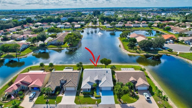 3881 Hidden Cypress Way, Lake Worth, FL 33467 - aerial view of residential area featuring a nearby body of water