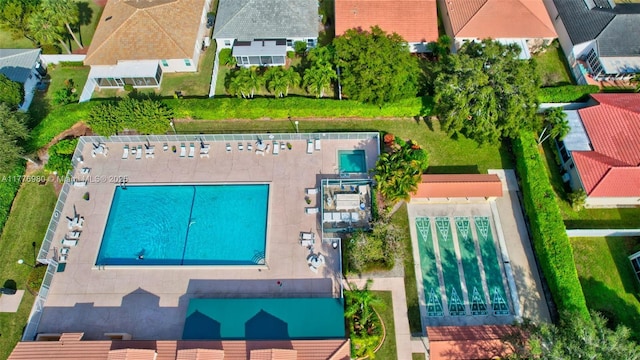 3881 Hidden Cypress Way, Lake Worth, FL 33467 - aerial view of a pool