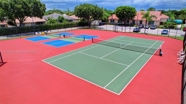 3881 Hidden Cypress Way, Lake Worth, FL 33467 - view of tennis court with community basketball court