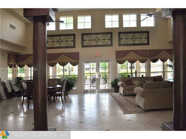 common area featuring visible vents