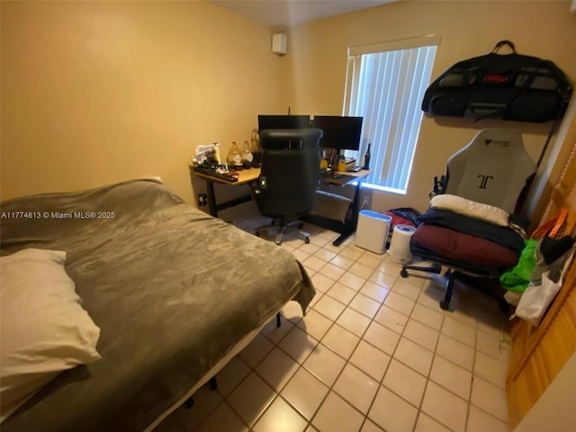 view of tiled bedroom