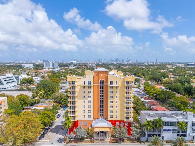 view of building exterior with a view of city