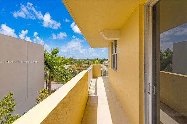 view of balcony