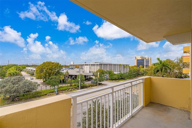 view of balcony