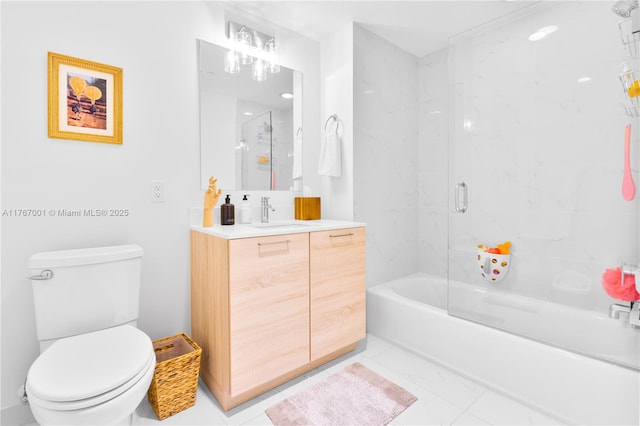 16385 Biscayne Blvd Unit 707, North Miami Beach, FL 33160 - full bath with toilet, vanity, and shower / bathtub combination