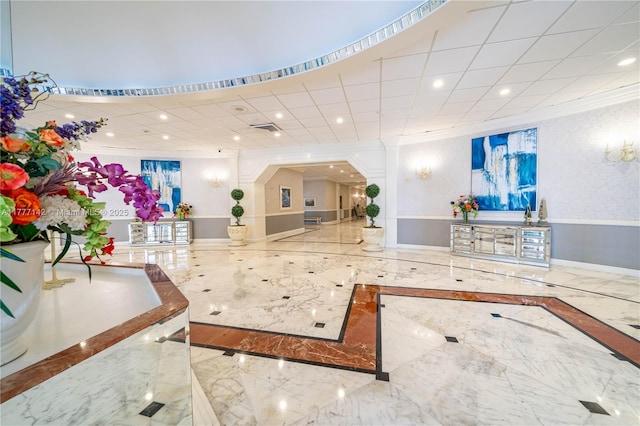 lobby with visible vents