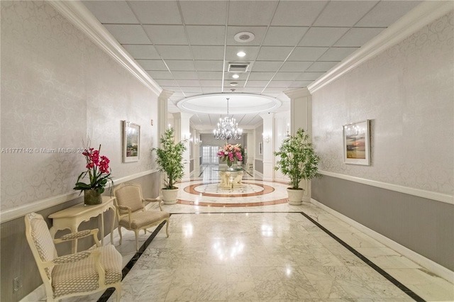 building lobby featuring visible vents