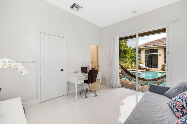 1604 Victoria Pointe Ln, Weston, FL 33327 - office space featuring baseboards and tile patterned flooring