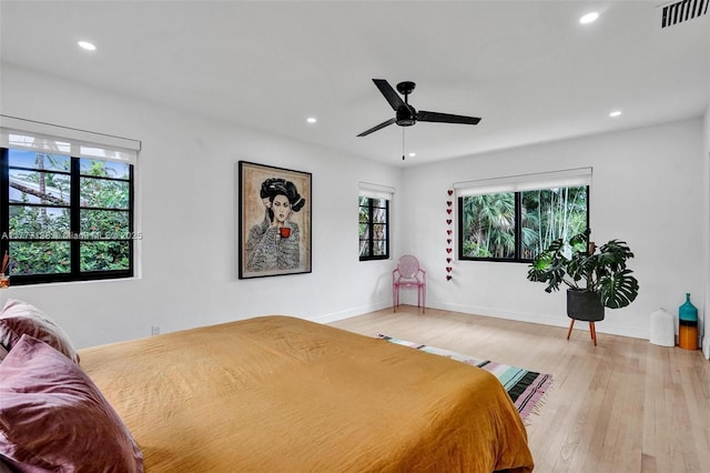 11060 Griffing Blvd, Biscayne Park, FL 33161 - bedroom featuring visible vents, multiple windows, and recessed lighting