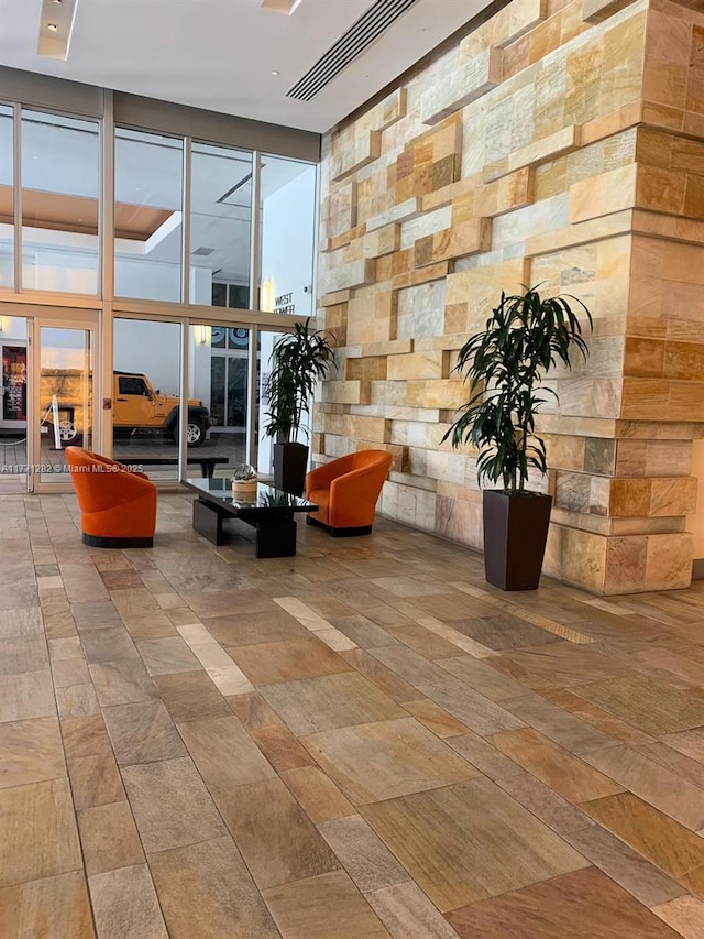 55 SE 6th St Unit 2404, Miami, FL 33131 - community lobby featuring visible vents