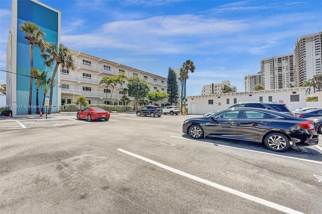 view of uncovered parking lot
