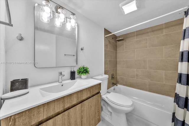 650 SW 124th Ter Unit 105P, Pembroke Pines, FL 33027 - full bathroom featuring shower / bath combo with shower curtain, vanity, and toilet