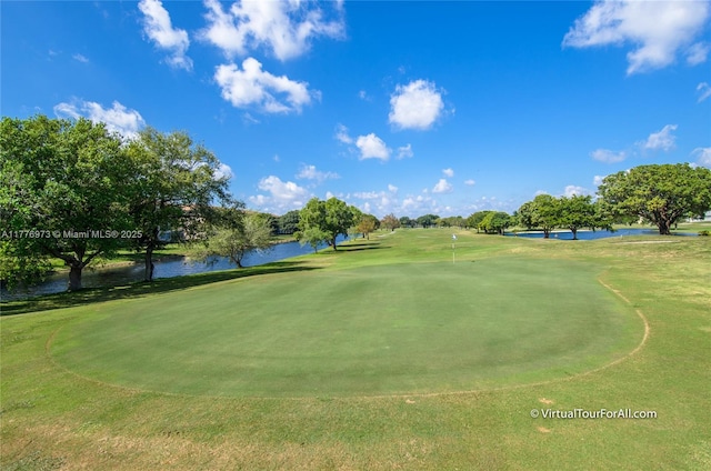 650 SW 124th Ter Unit 105P, Pembroke Pines, FL 33027 - surrounding community featuring golf course view, a water view, and a putting green
