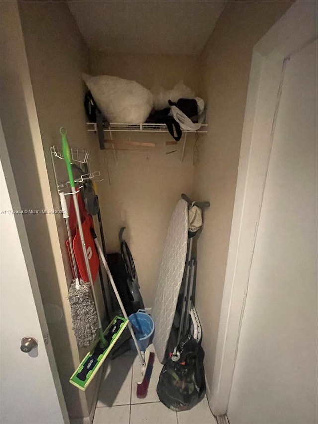 view of storage room