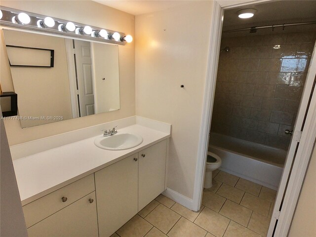 1301 NE Miami Gardens Dr Unit 1115W, Miami, FL 33179 - bathroom with tile patterned floors, vanity, and washtub / shower combination