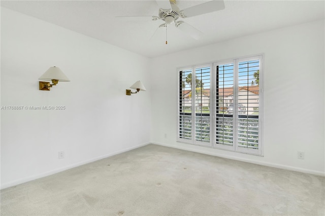 3774 SW Pheasant Run, Palm City, FL 34990 - empty room with carpet, baseboards, and a ceiling fan