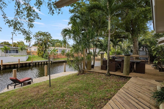 5860 SW 13th St, Plantation, FL 33317 - view of yard featuring a water view
