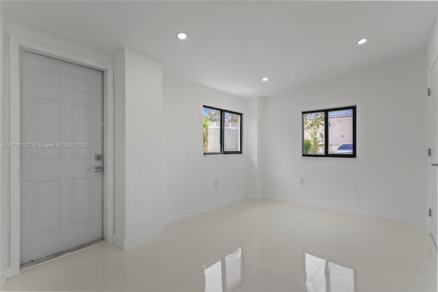 1640 NE 183rd St, North Miami Beach, FL 33179 - empty room featuring recessed lighting and baseboards