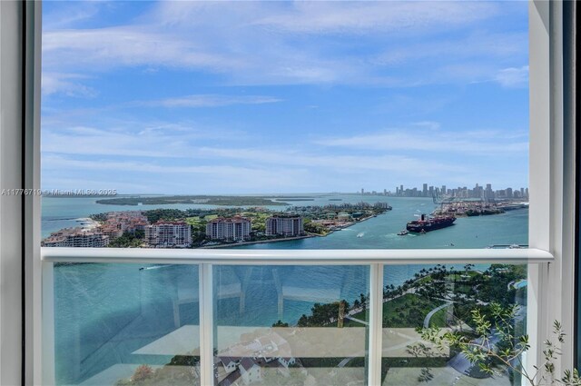 100 S Pointe Dr Unit 3102, Miami Beach, FL 33139 - water view featuring city skyline