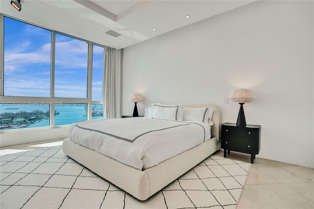 100 S Pointe Dr Unit 3102, Miami Beach, FL 33139 - bedroom featuring light tile patterned floors