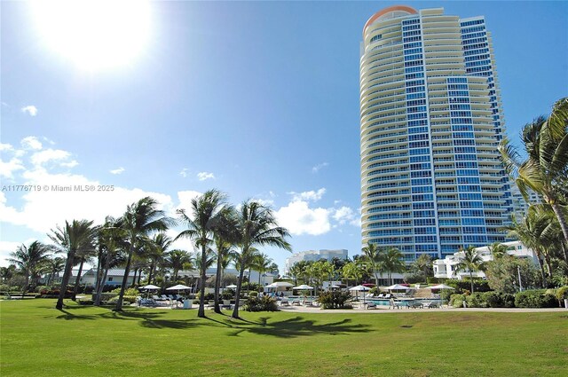 100 S Pointe Dr Unit 3102, Miami Beach, FL 33139 - surrounding community with a lawn