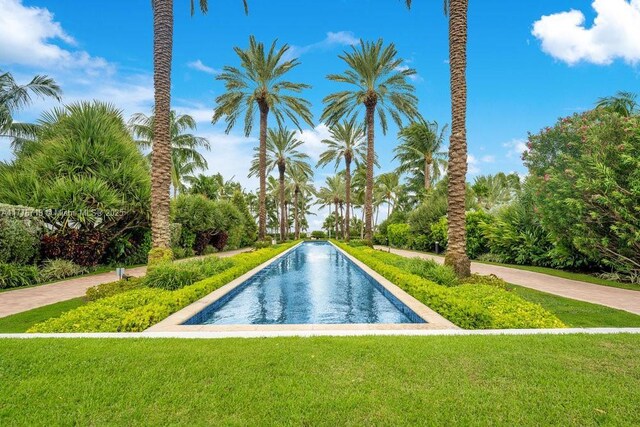 100 S Pointe Dr Unit 3102, Miami Beach, FL 33139 - view of swimming pool with a lawn