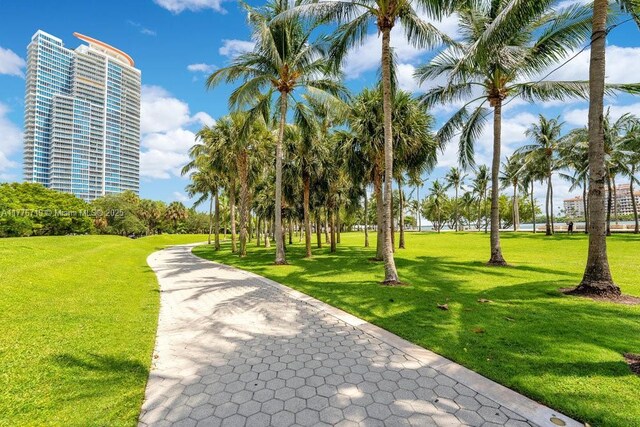 100 S Pointe Dr Unit 3102, Miami Beach, FL 33139 - view of property's community featuring a lawn