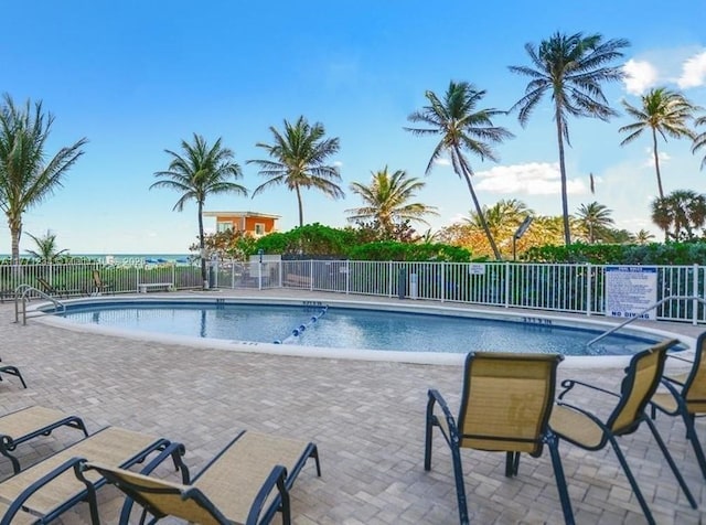 1936 S Ocean Dr Unit 2D, Hallandale Beach, FL 33009 - community pool with a patio