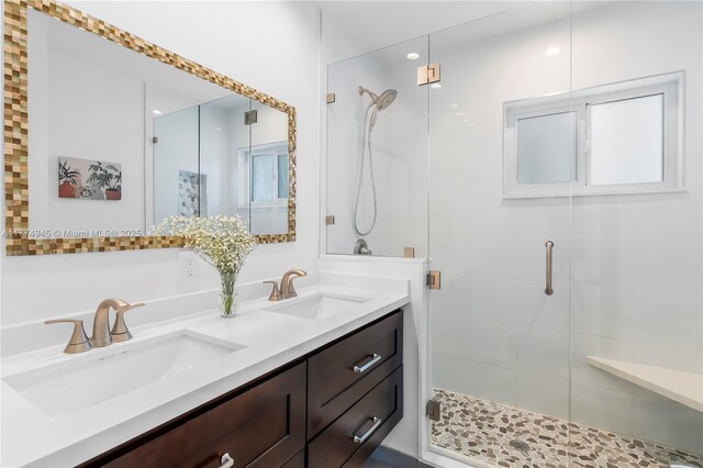 11215 NE 4th Ave, Miami, FL 33161 - full bath featuring double vanity and a stall shower