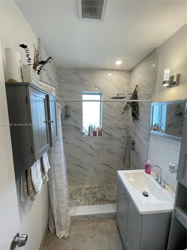 4441 SW 33rd Dr, West Park, FL 33023 - full bathroom with vanity and a marble finish shower