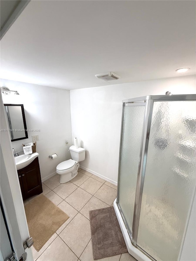 4441 SW 33rd Dr, West Park, FL 33023 - bathroom featuring vanity, tile patterned floors, and a stall shower
